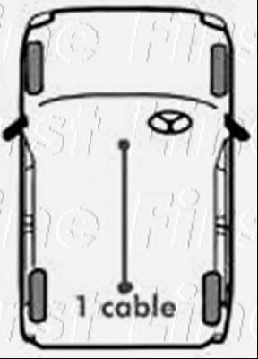 FIRST LINE FKB3040 Cable, parking brake